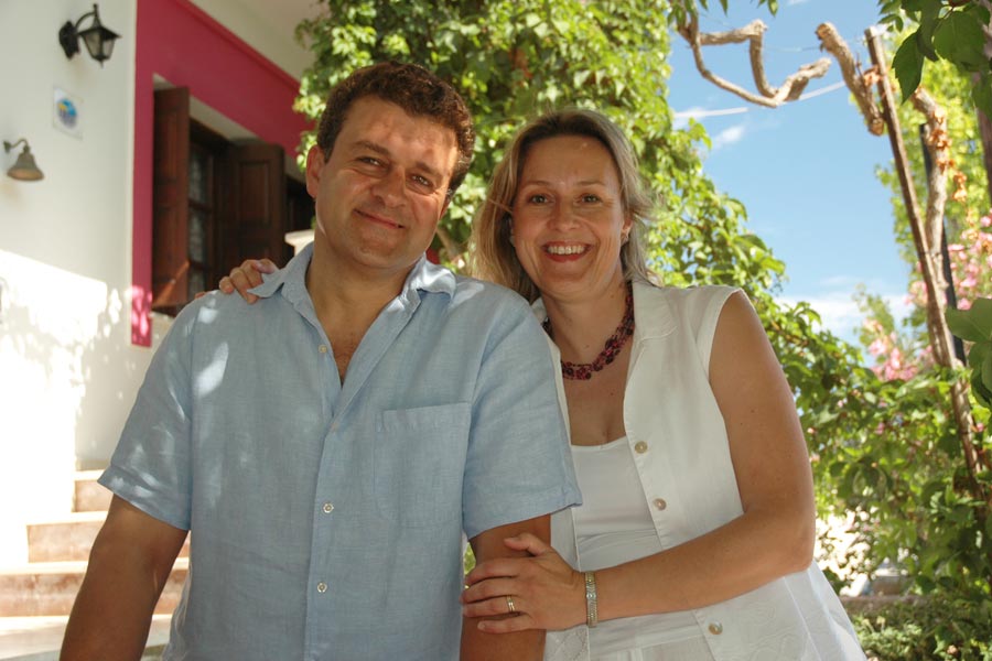 Jannis und Ulrike von Pension Ermioni